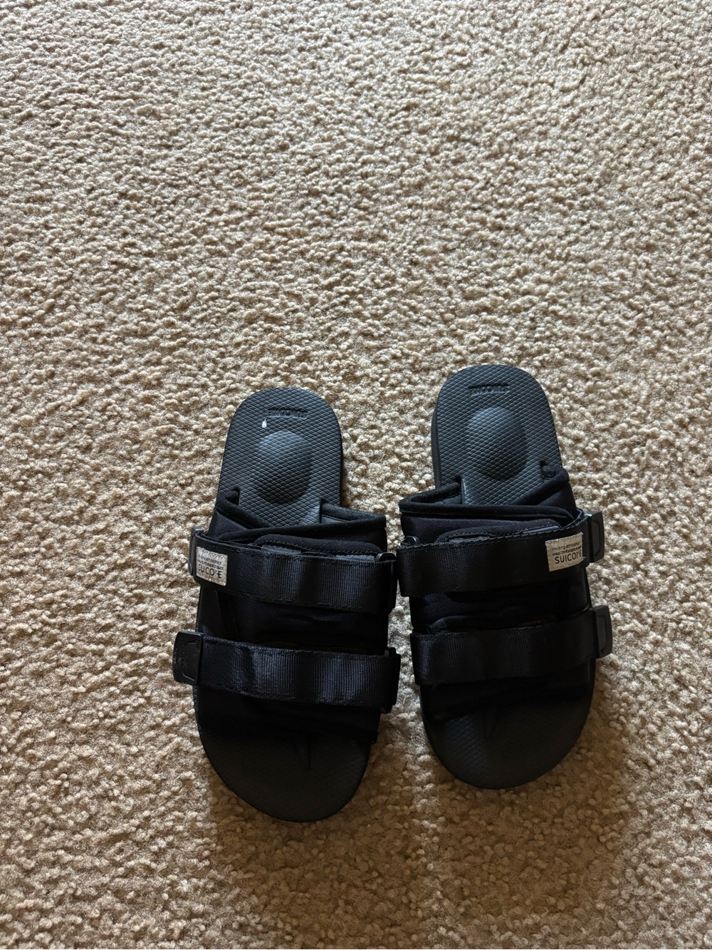 Suicoke Moto Cab Black Sandals Men Size 6 Womens Size 8
